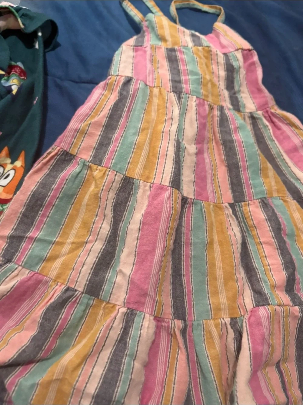 Girls' Teal Owl Print Nightgown - Cozy Long Sleeve Pajama 18 m